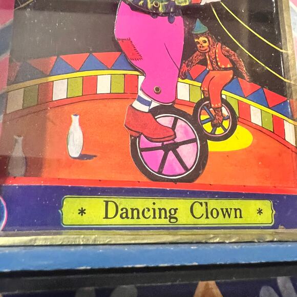 Circus Dancing Clown Vtg Music Box Small World song Taiwan R.O.C. animated show - Picture 8 of 16